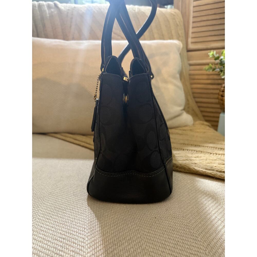 Coach Hamptons Signature Carryall Tote 11062 Black Y2K - Picture 5 of 12